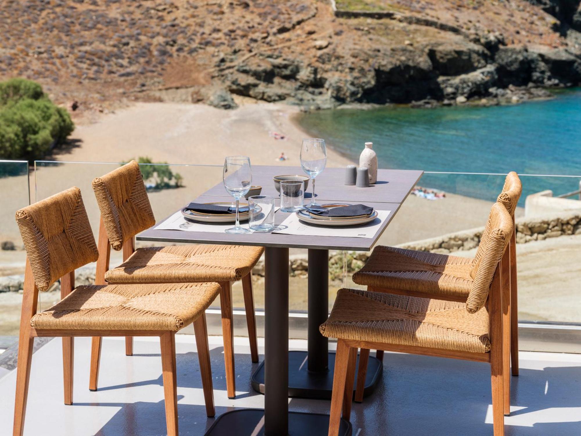 Sea Rock & Sky Private Mykonos Residence Merchia Beach Exterior foto