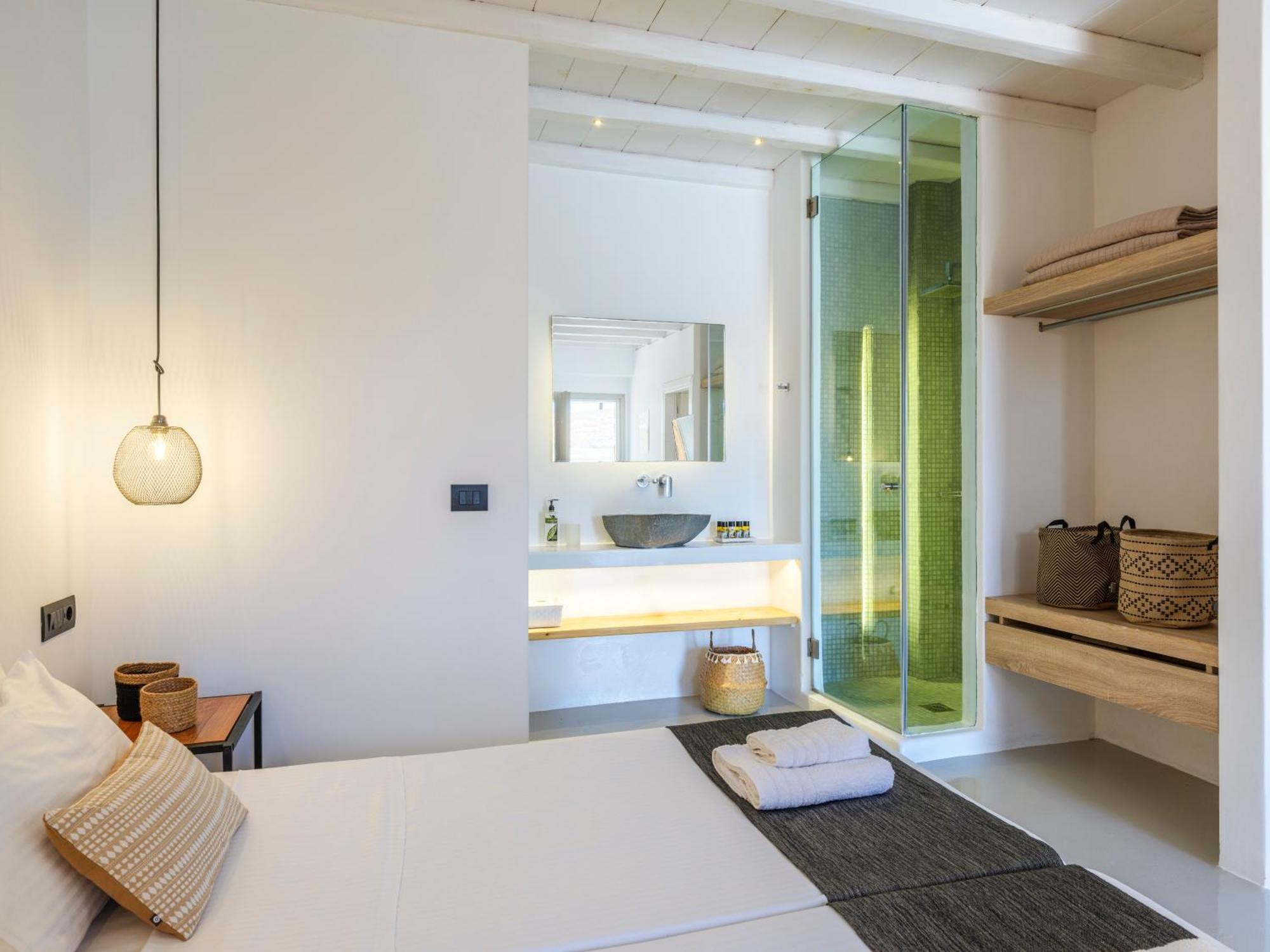 Sea Rock & Sky Private Mykonos Residence Merchia Beach Exterior foto
