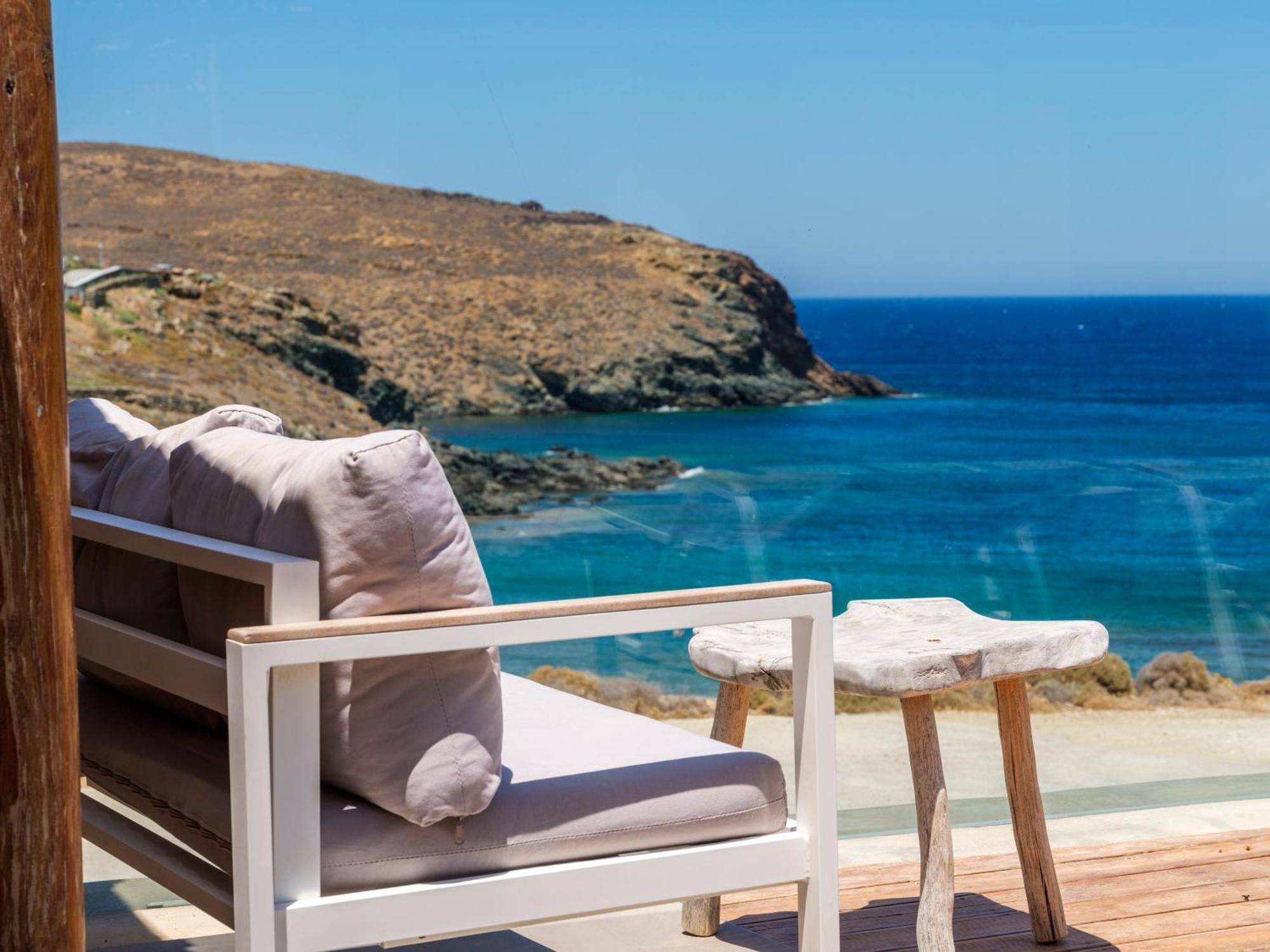 Sea Rock & Sky Private Mykonos Residence Merchia Beach Exterior foto